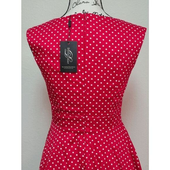 ❤️ Pinup 1950s Retro Red Polka Dot Disney Minnie Mouse Dress S, XL NWT - Picture 13 of 17